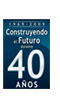 Logo de 40� Aniversario Software AG `Construyendo Futuro�