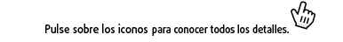 Pulse sobre los iconos para conocer todos los detalles